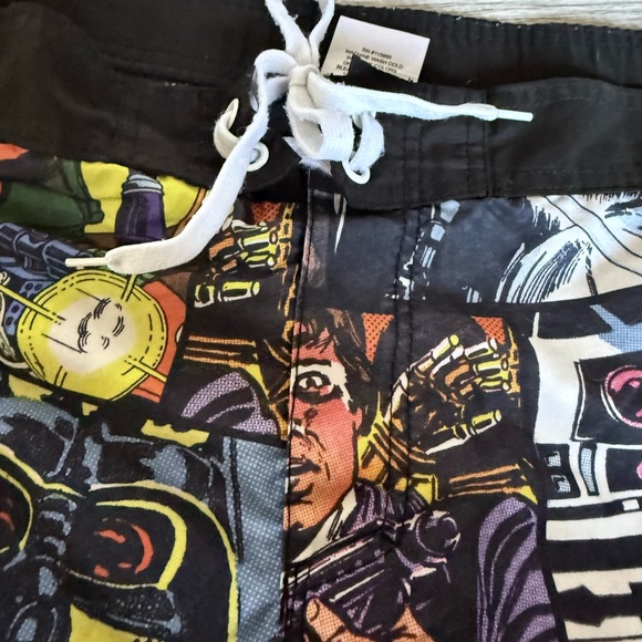 Star Wars Swim Trunks Size 2X Comic Strip All Over Print - Picture 13 of 16